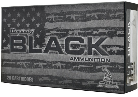 BOITE DE 20 CARTOUCHES HORNADY 300 BLACKOUT 110 GR NTX BLACK 80862