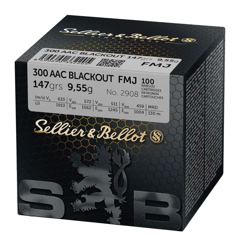 CARTOUCHES SB 300 AAC BLACKOUT FMJ 147grs 9,55g V345092+