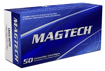 CARTOUCHES MAGTECH 10MM AUTO 180GR FMJ 10A*+