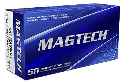 CARTOUCHES MAGTECH 357 MAG 125GR FMJ FLAT 357Q*+