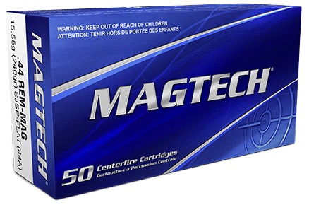 CARTOUCHES MAGTECH 44 REM MAG 240GR SJSP FLAT 44A PRIX SPECIAL+