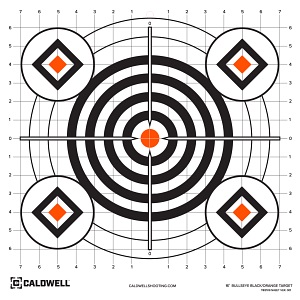 CIBLES PAPIER BULLSEYE 16″ CALDWELL x10 1175520