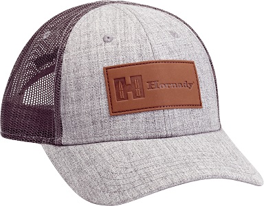 HORNADY® GRAY CAP W/LEATHER LOGO 99261