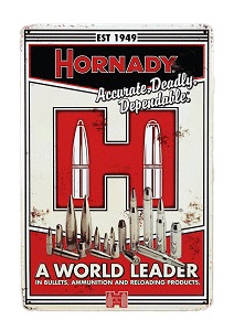 HORNADY VINTAGE TIN SIGN 99101