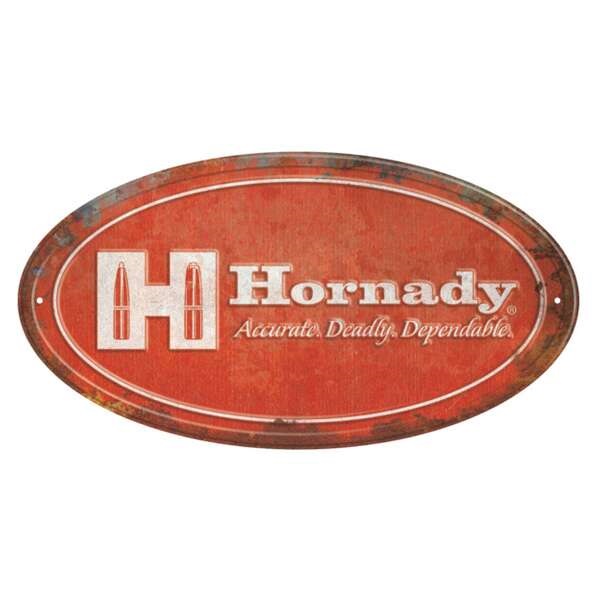 HORNADY OVAL TIN SIGN 99144