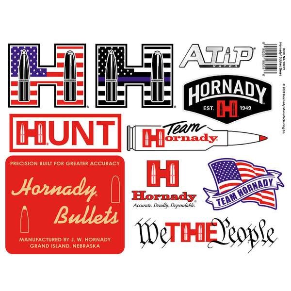 HORNADY STICKER SHEET 98019