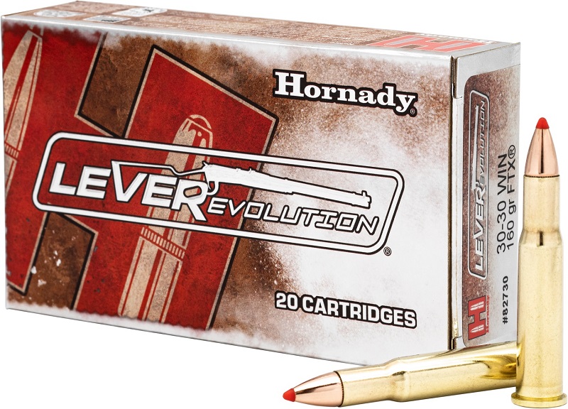 BOITE DE 20 CARTOUCHES HORNADY 30-30 WIN 160 GR FTX LVREV 82730