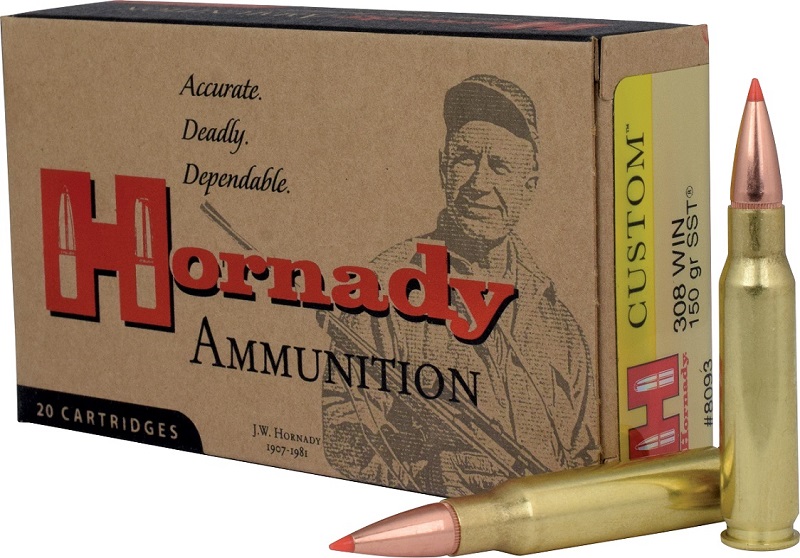 BOITE DE 20 CARTOUCHES HORNADY 308 WIN 150 GR SST 8093