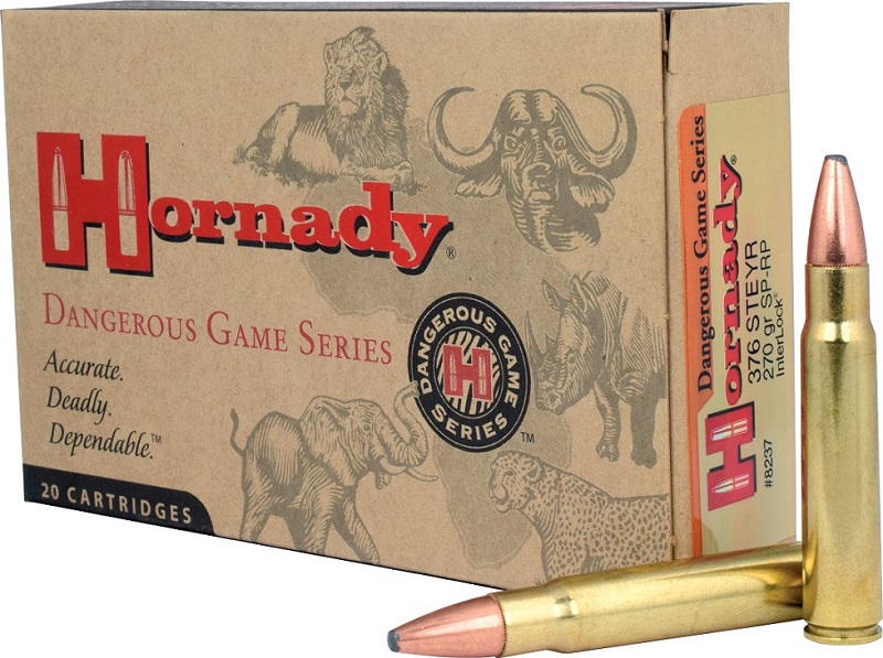 BOITE DE 20 CARTOUCHES HORNADY 376 STEYR 270 GR SP-RP 8237