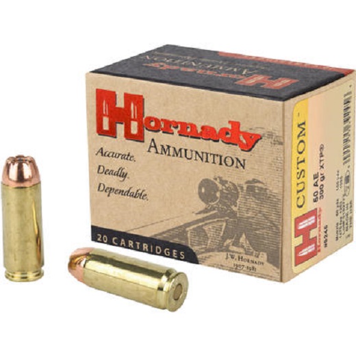 BOITE DE 20 CARTOUCHES HORNADY 50AE 300GR XTP 9245*