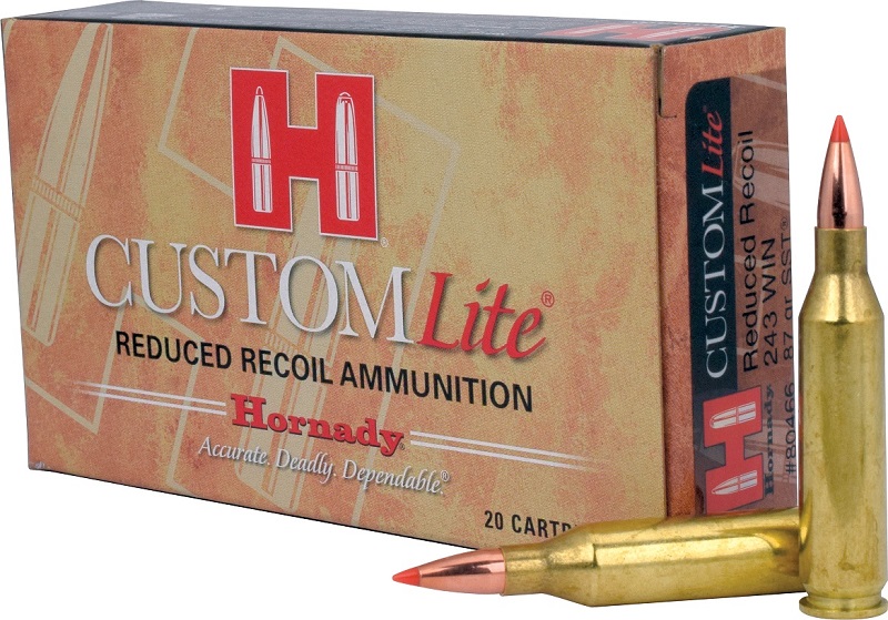 BOITE DE 20 CARTOUCHES HORNADY 243 WIN 87 GR SST LITE 80466