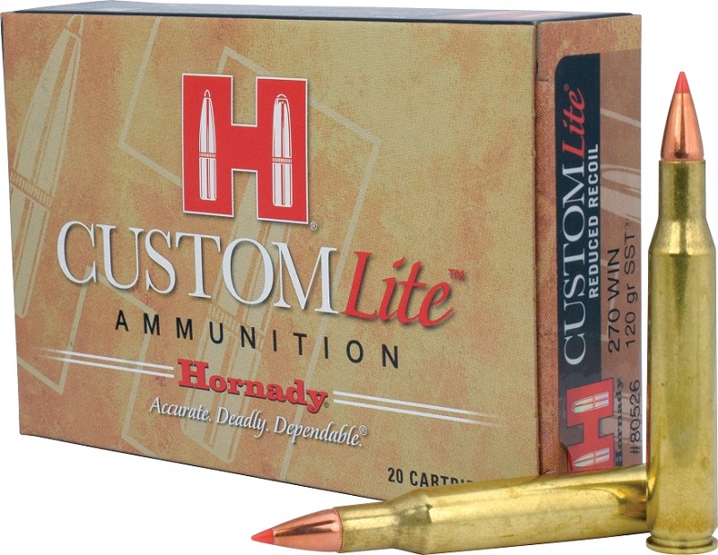 BOITE DE 20 CARTOUCHES HORNADY 270 WIN 120 GR SST LITE 80526