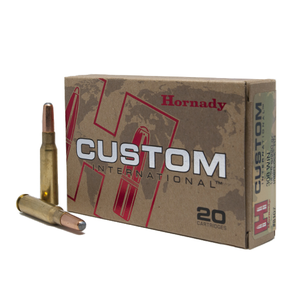 BOITE DE 20 CARTOUCHES HORNADY 308WIN 220GR RN INTL 8107