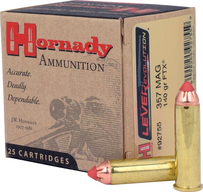 BOITE DE 25 CARTOUCHES HORNADY 357MAG 140G FTX 92755*