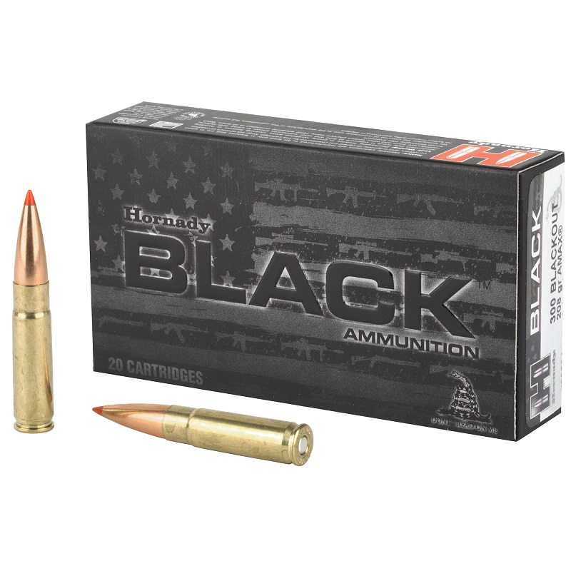 BOITE DE 20 CARTOUCHES HORNADY 300 BKT SUBSO 208GR A-MAX BLACK 80891