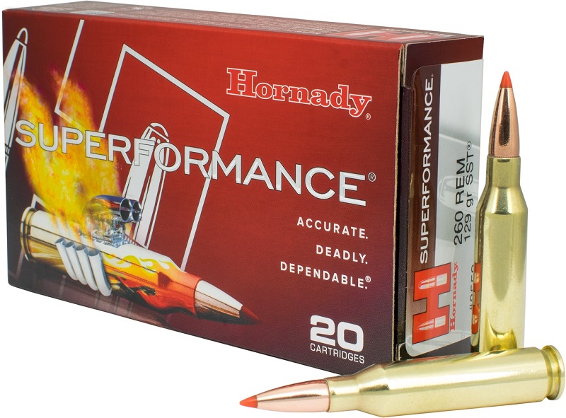 BOITE DE 20 CARTOUCHES HORNADY 260REM 129GR SST 8552