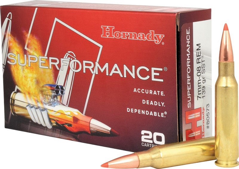 BOITE DE 20 CARTOUCHES HORNADY 7MM-08 REM 139 GR SST 80573