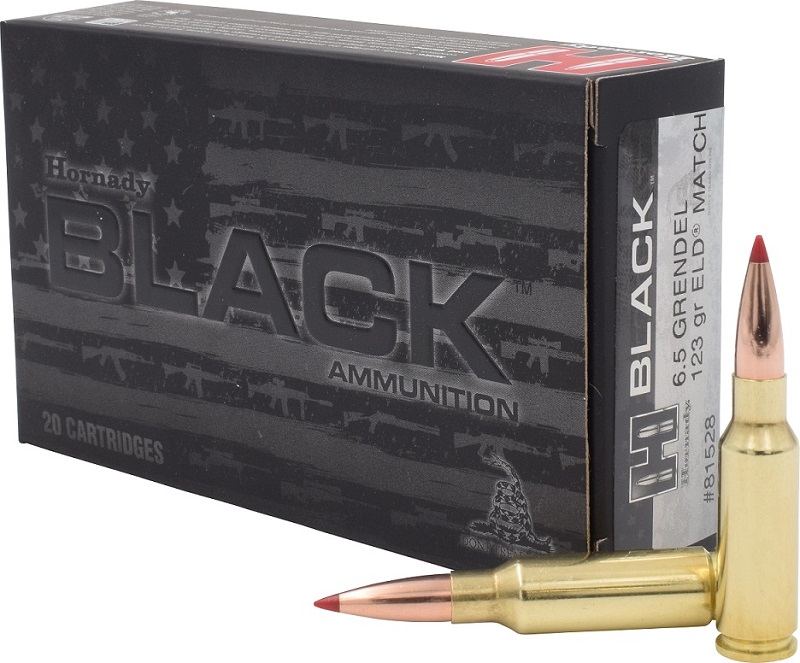 BOITE DE 20 CARTOUCHES HORNADY 6.5MM GRENDEL 123GR ELD-MATCH 81528