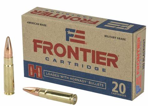 BOITE DE 20 CARTOUCHES HORNADY FRONTIER 300 BLACKOUT 125GR FMJ FR400