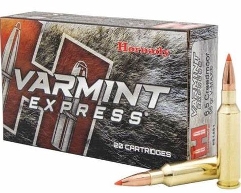 BOITE DE 20 CARTOUCHES HORNADY 6.5 CREEDMOOR 95GR V-MAX® 81481