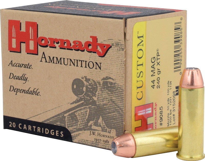 BOITE DE 20 CARTOUCHES HORNADY 44MAG 240GR JHP/XTP 9085