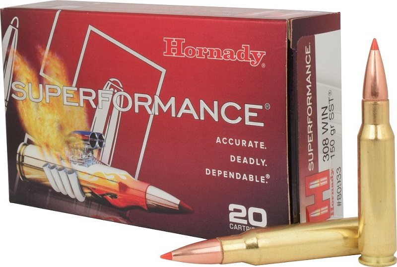 BOITE DE 20 CARTOUCHES HORNADY 308 WIN 150 GR SST SPF 80933