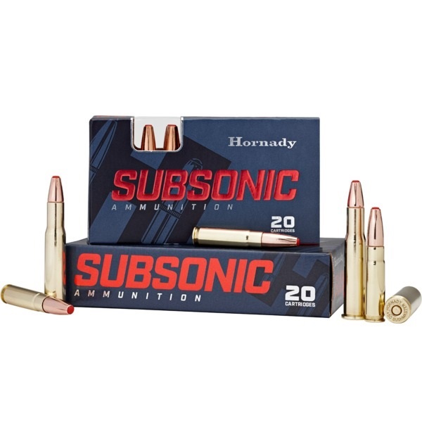 BOITE DE 20 CARTOUCHES HORNADY 30-30 WIN 175GR SUBSONIC 80809