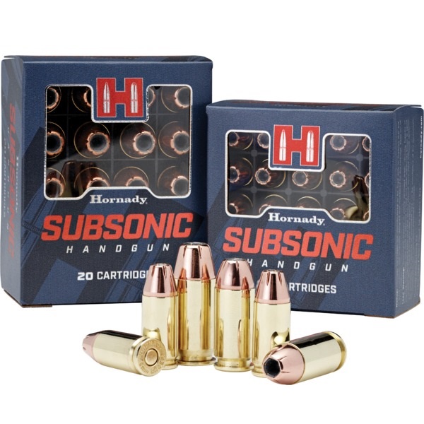 BOITE DE 20 CARTOUCHES HORNADY 45 AUTO 230GR XTP SUBSONIC 90971*