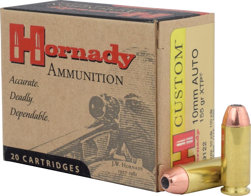 BOITE DE 20 CARTOUCHES HORNADY 10MM AUTO 155GR HP XTP 9122*