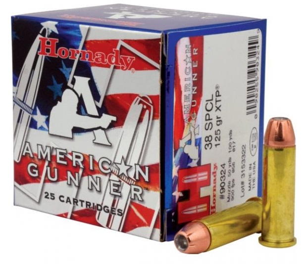 BOITE DE 25 CARTOUCHES HORNADY 38 SP 125GR XTP AMERICA GUN 90324*