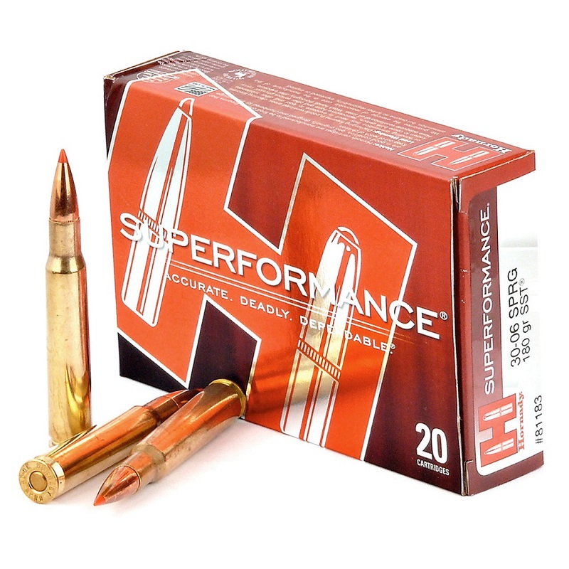 BOITE DE 20 CARTOUCHES HORNADY 30-06 SPRG 180 GR SST SPF 81183