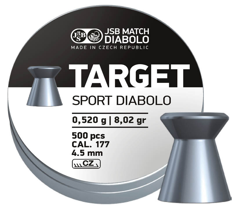 BOITE 500 PLOMBS JSB DIABOLO TARGET SPORT CAL.4.5 DIAM.4.50 1145-500