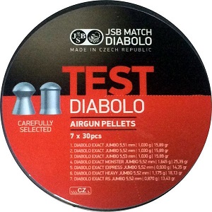 BOITE 210 PLOMBS JSB DIABOLO EXACT TEST 5.5  2004-210