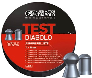 BOITE 350 PLOMBS JSB DIABOLO EXACT TEST CAL. 4.5  2003-350