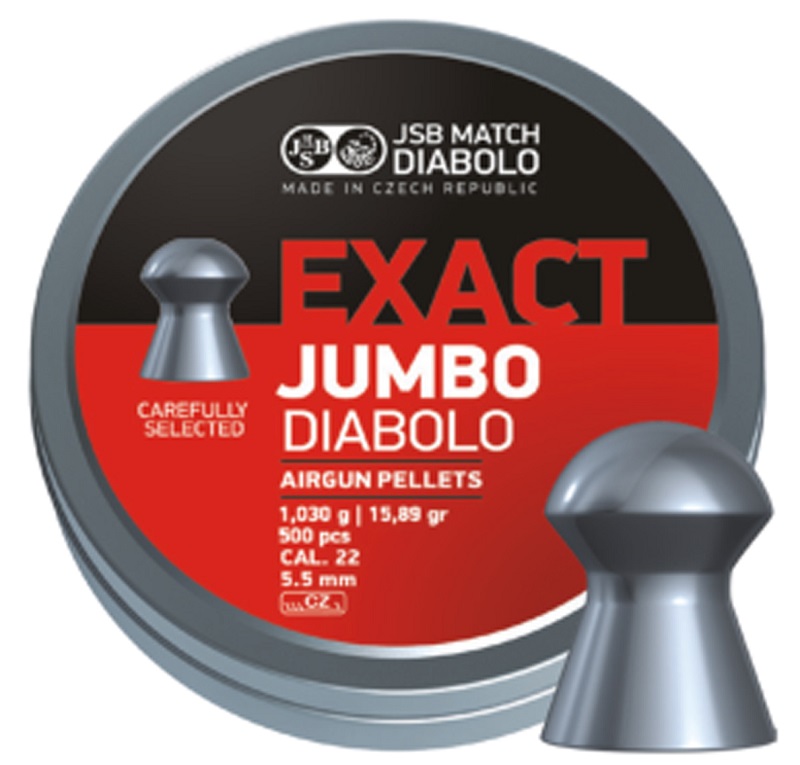 BOITE 500 PLOMBS JSB DIABOLO JUMBO EXACT DIAM.5.52 546247-500