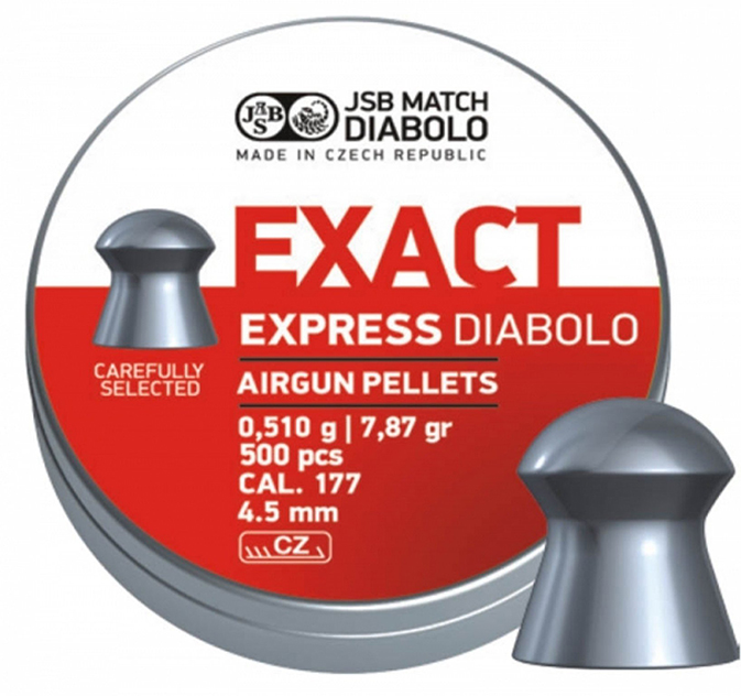 BOITE 500 PLOMBS JSB DIABOLO EXACT EXPRESS DIAM.4.52 546257-500