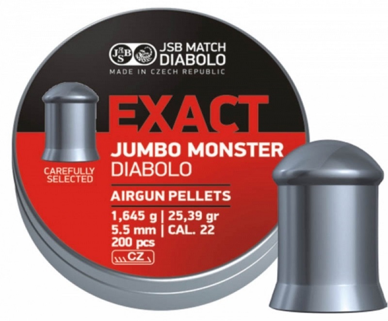 BOITE 200 PLOMBS JSB DIABOLO JUMBO EXACT MONSTER DIAM.5.52 546288-200