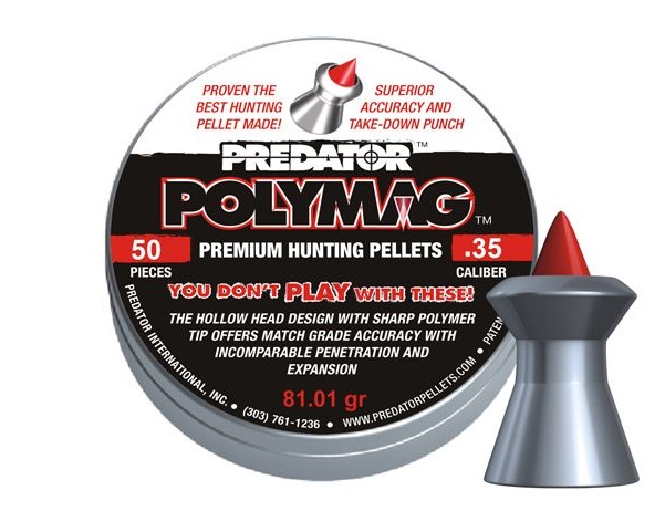 BOITE DE 50 PLOMBS JSB PREDATOR POLYMAG CAL.9MM 1012-01-50