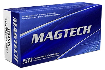 CARTOUCHES MAGTECH 380 AUTO 95GR FMJ 380A*+