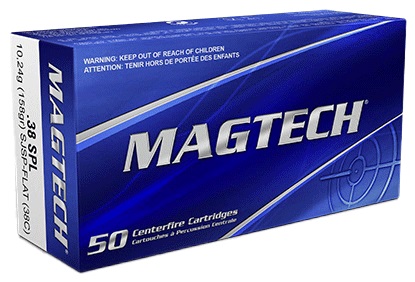 CARTOUCHES MAGTECH 38 SPL 158GR SJSP FLAT 38C*+