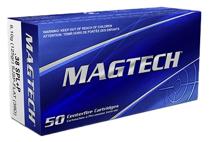 CARTOUCHES MAGTECH 38 SPL +P 125GR SJSP FLAT 38D*+