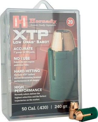 BOITE DE 20 OGIVES HORNADY 50 SABOT 44 240GR XTP 6720