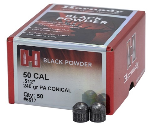 BOITE DE 50 OGIVES RONDE HORNADY 50 .240GR PA CONICAL 6617