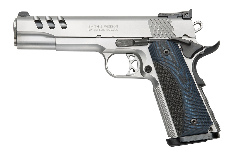 PISTOLET S&W 1911 PC CUSTOM BLEU CAL.45ACP 170343*