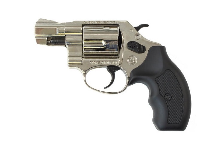 REVOLVER BRUNI MODELE NEW 380 2″ NICKELE 9MM BLANC/GAZ