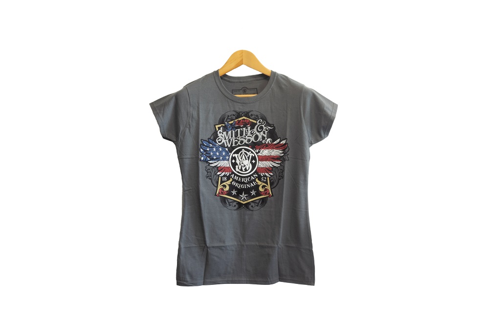 TEE SHIRT S&W FEMME DRAPEAU USA S A3362-01GV-SM