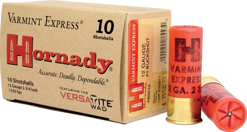 BOITE DE 10 CARTOUCHES HORNADY 12 GA VX #4 BUCKSHOT 86243