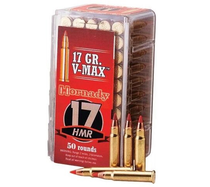 BOITE DE 50 CARTOUCHES HORNADY 17HMR 17 GR V-MAX 83170