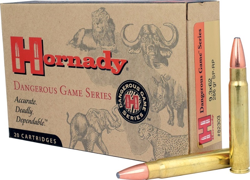 BOITE DE 20 CARTOUCHES HORNADY 9.3X62 286 GR SP-RP 82303