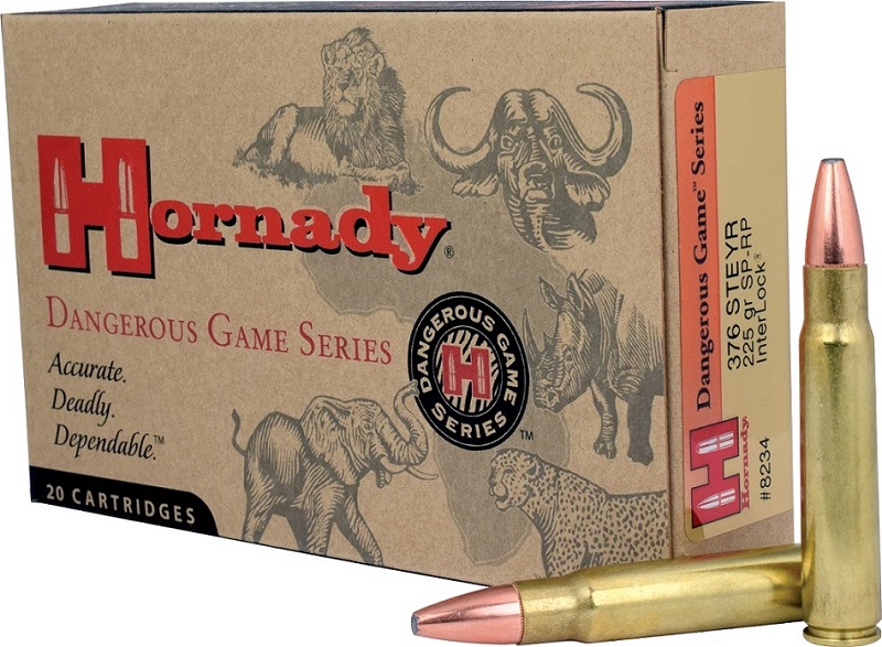 BOITE DE 20 CARTOUCHES HORNADY 376 STEYR 225 GR 8234